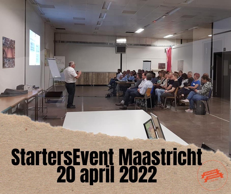 Startersevent Limburg 20 april in Maastricht